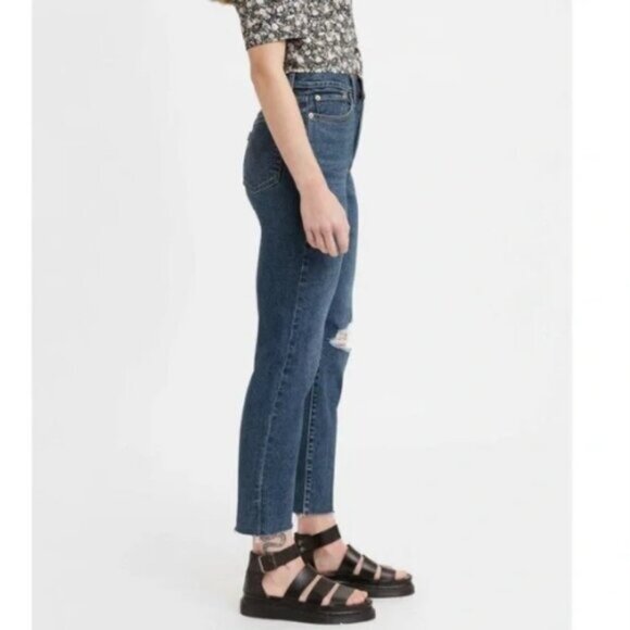 Levi’s High Rise Wedgie Straight Cropped Jeans - 25 - Picture 5 of 14